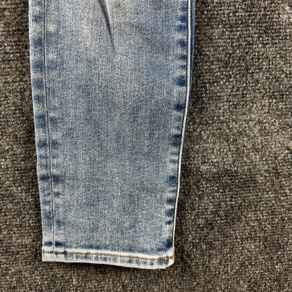 Denim Forum Jeans Womens 28 The Nico Mid Rise Skinny Crop Light Wash Stretch - Picture 2 of 10